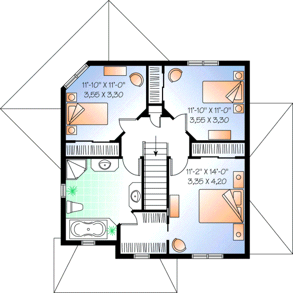 Upper/Second Floor Plan: 5-384