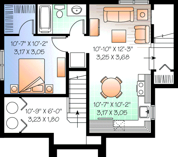 Lower Floor Plan: 5-386