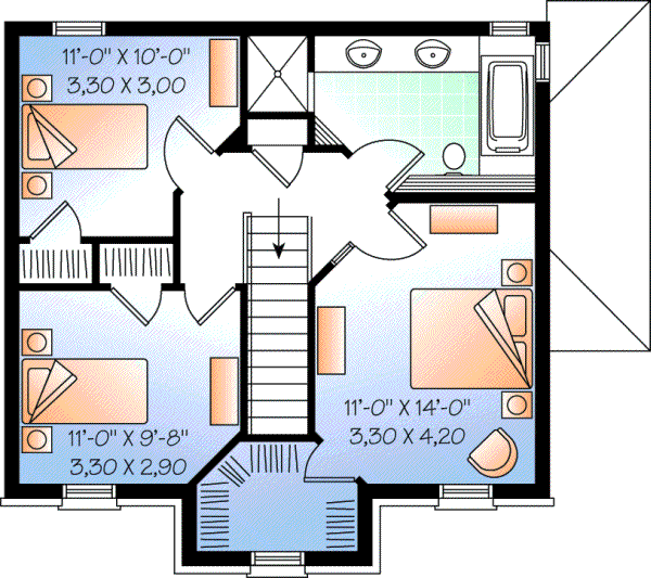 Upper/Second Floor Plan: 5-386