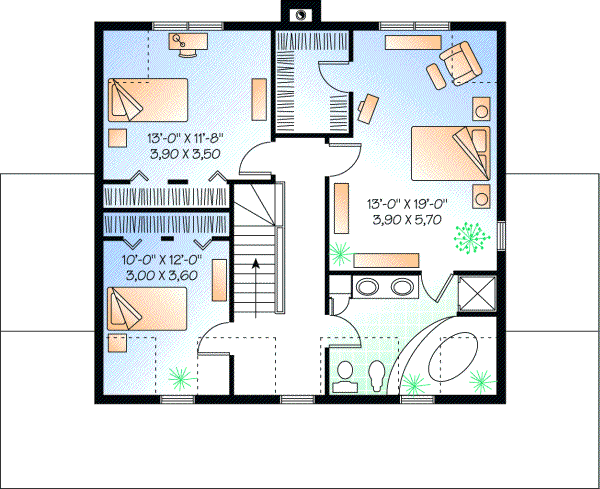 Upper/Second Floor Plan: 5-390