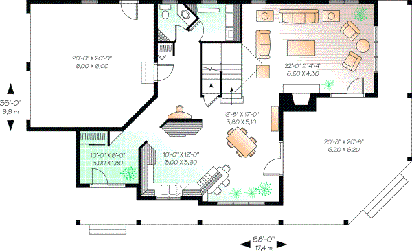 Main Floor Plan: 5-401