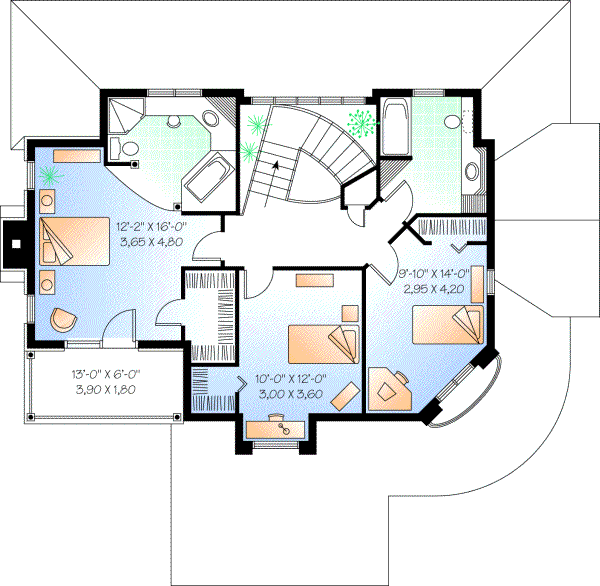 Upper/Second Floor Plan: 5-408