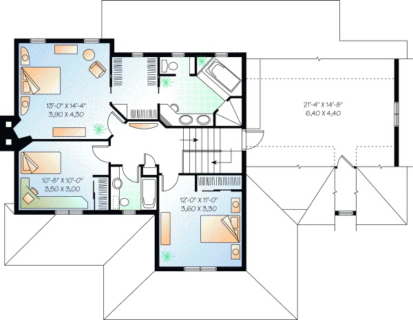 Upper/Second Floor Plan: 5-411