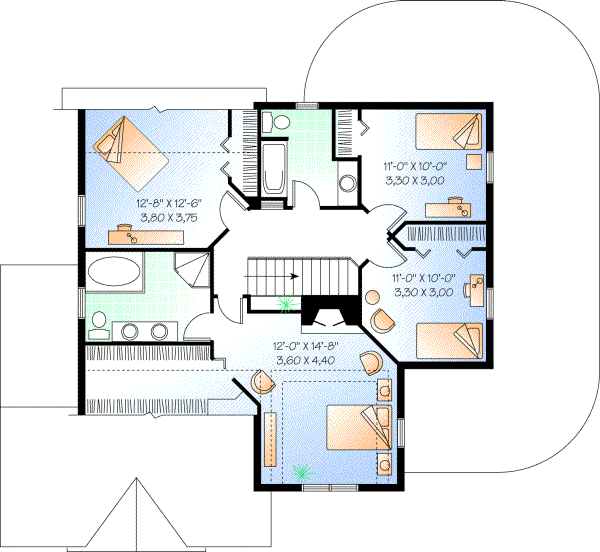 Upper/Second Floor Plan: 5-433