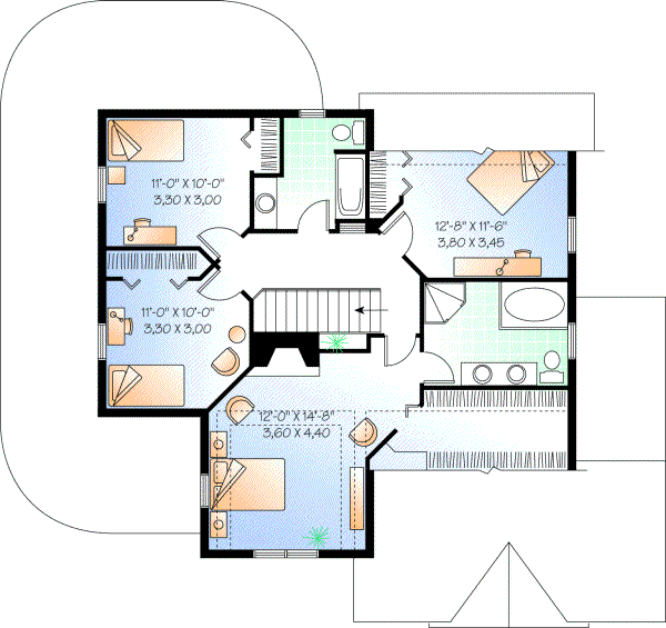 Upper/Second Floor Plan: 5-434