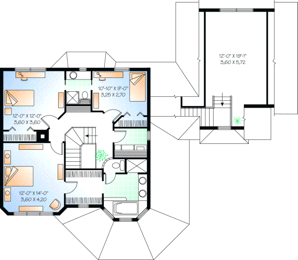 Upper/Second Floor Plan: 5-443