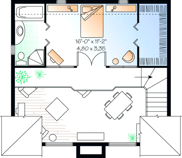 Upper/Second Floor Plan: 5-461