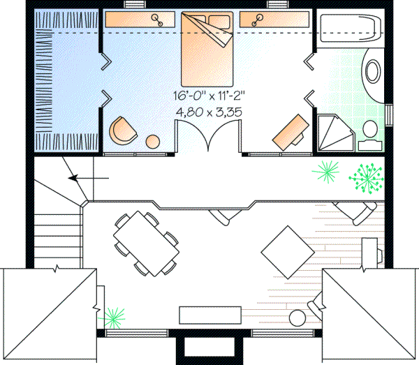 Upper/Second Floor Plan: 5-462