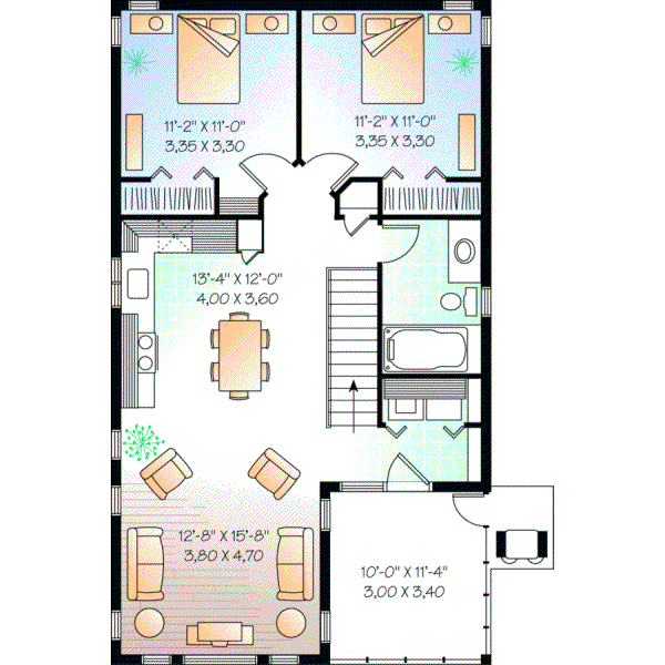 Upper/Second Floor Plan: 5-466