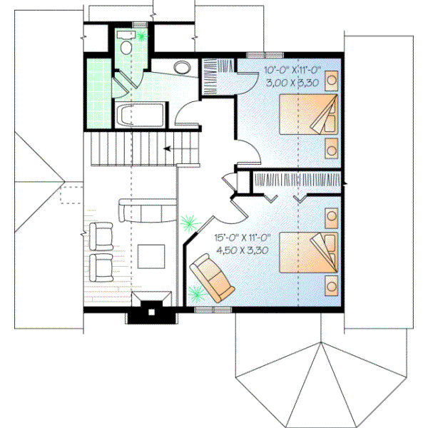 Upper/Second Floor Plan:5-473