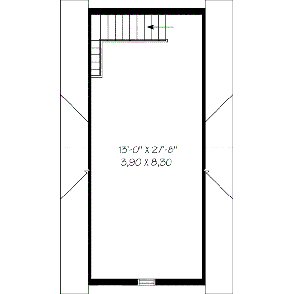 Upper/Second Floor Plan: 5-498