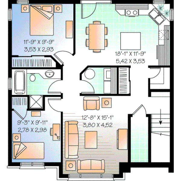 Lower Floor Plan: 5-533