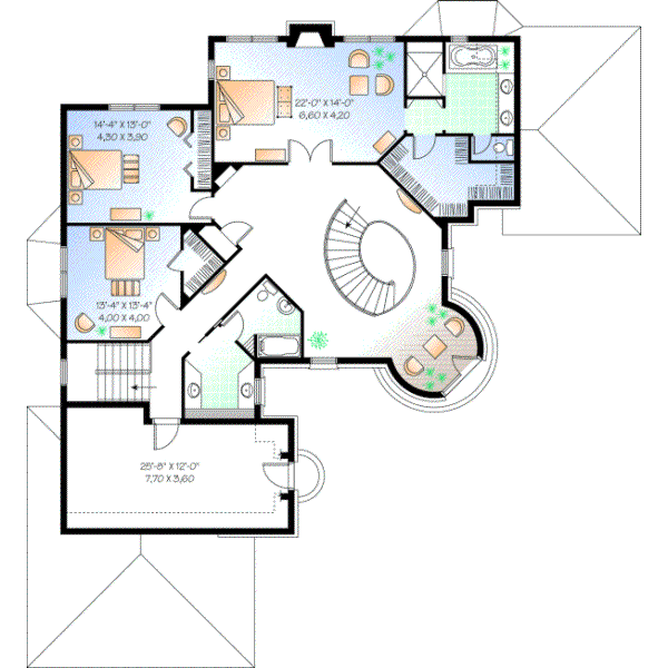 Upper/Second Floor Plan: 5-636