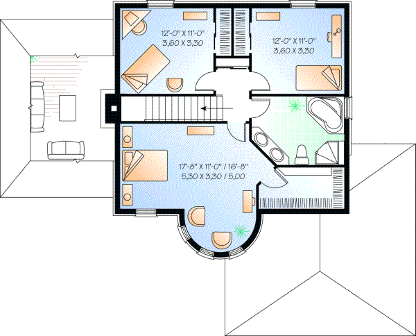 Upper/Second Floor Plan: 5-640