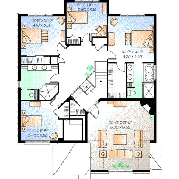 Upper/Second Floor Plan: 5-642