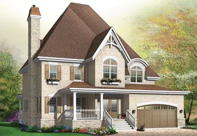 Country house plans 5-643 - front exterior, 3,037 sq ft, 4 bed, 3 bath house plans | Monster House Plans