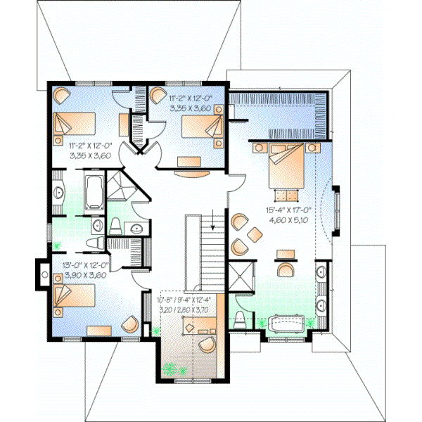 Upper/Second Floor Plan: 5-643