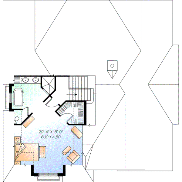 Upper/Second Floor Plan: 5-644