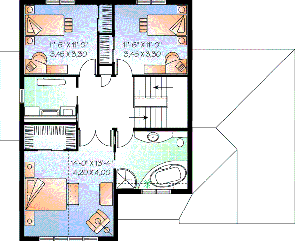 Upper/Second Floor Plan: 5-645