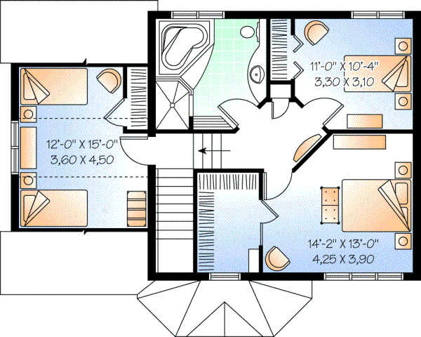Upper/Second Floor Plan: 5-646