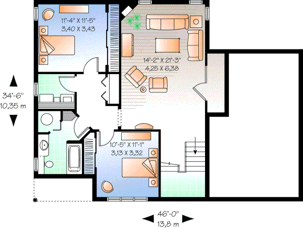 Lower Floor Plan: 5-652