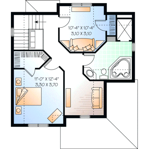 Upper/Second Floor Plan: 5-661