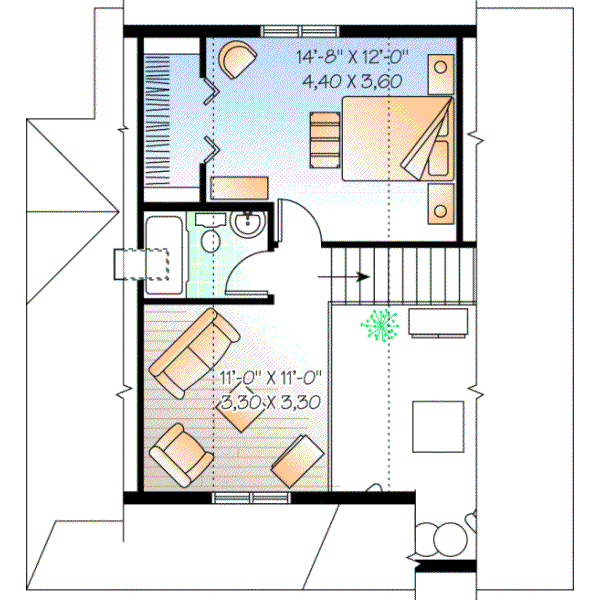 Upper/Second Floor Plan: 5-666