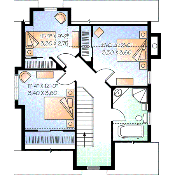 Upper/Second Floor Plan: 5-668