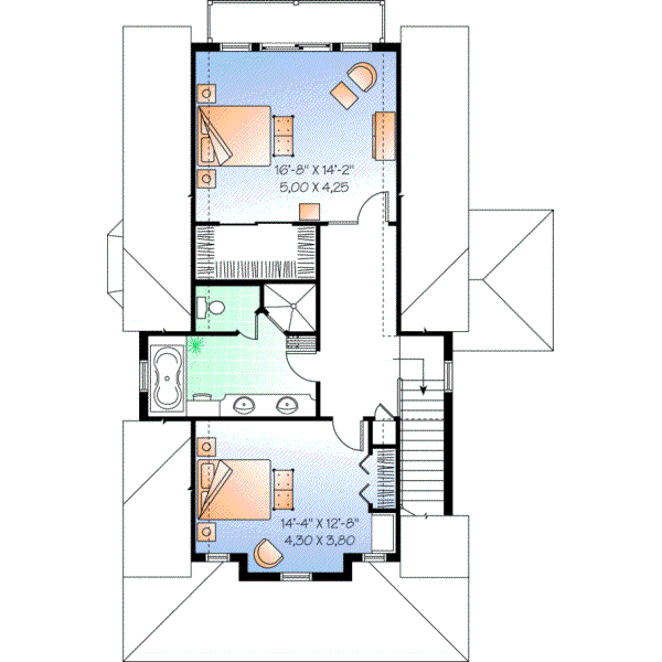 Upper/Second Floor Plan: 5-669