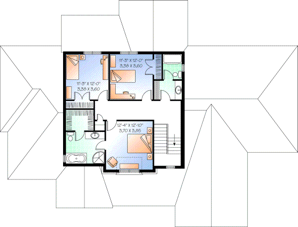 Upper/Second Floor Plan: 5-676