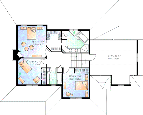 Upper/Second Floor Plan: 5-688