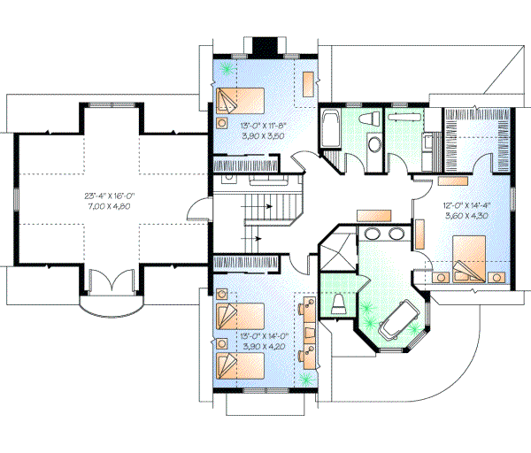 Upper/Second Floor Plan: 5-690