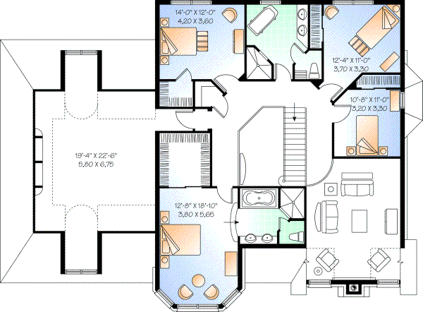 Upper/Second Floor Plan: 5-693