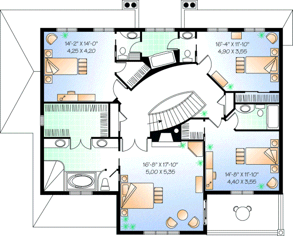 Upper/Second Floor Plan: 5-694