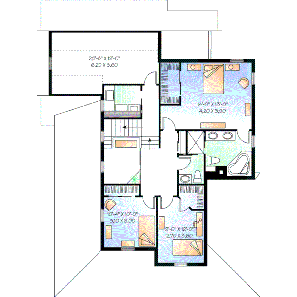 Upper/Second Floor Plan: 5-699