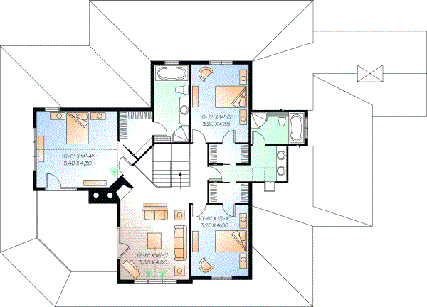 Upper/Second Floor Plan: 5-705