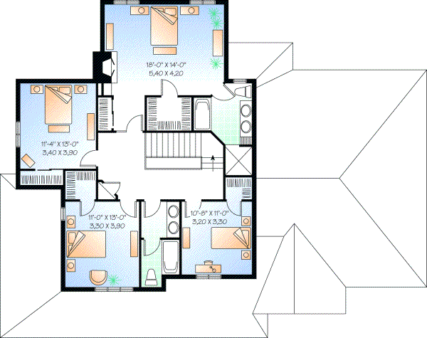 Upper/Second Floor Plan: 5-708