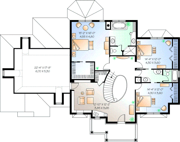 Upper/Second Floor Plan: 5-710