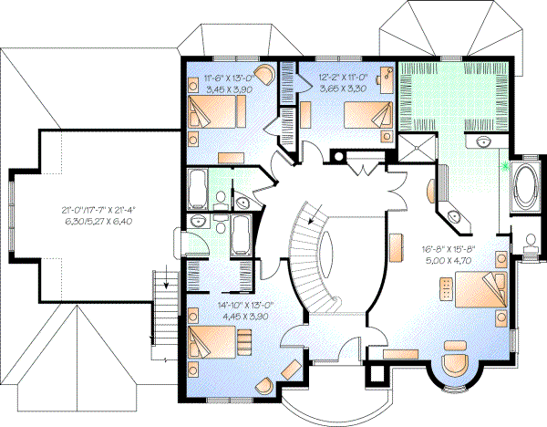 Upper/Second Floor Plan: 5-714