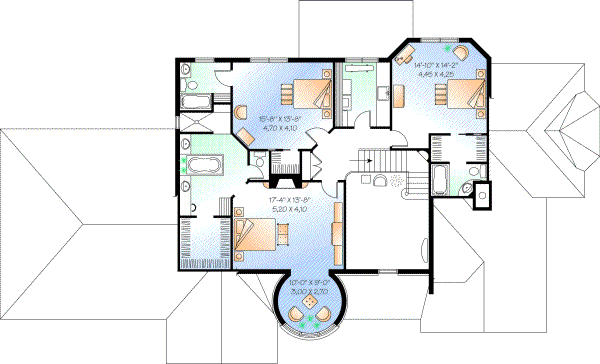 Upper/Second Floor Plan: 5-715