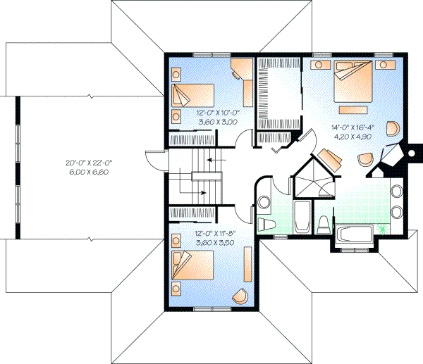 Upper/Second Floor Plan: 5-718