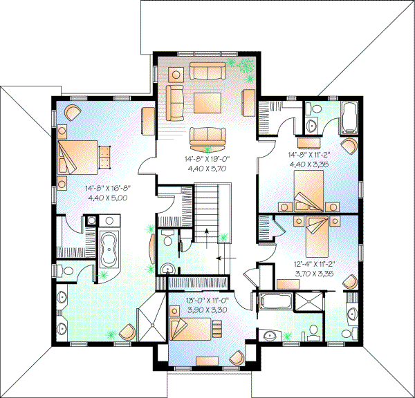 Upper/Second Floor Plan: 5-720
