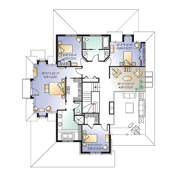 Upper/Second Floor Plan: 5-721