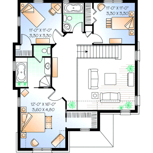 Upper/Second Floor Plan: 5-724