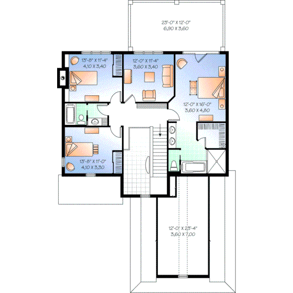 Upper/Second Floor Plan: 5-726