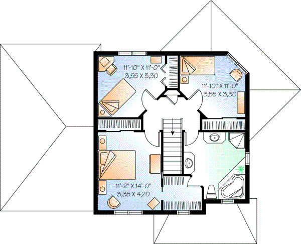 Upper/Second Floor Plan: 5-728
