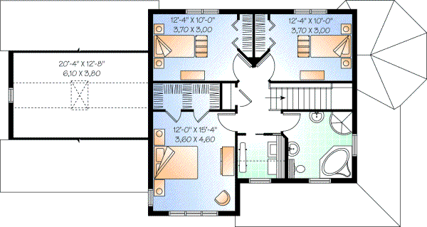 Upper/Second Floor Plan: 5-732