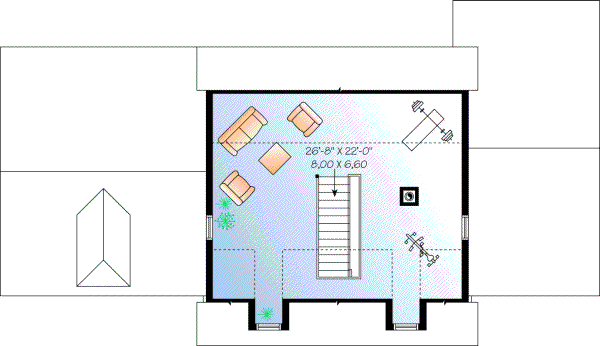 Upper/Second Floor Plan 5-734