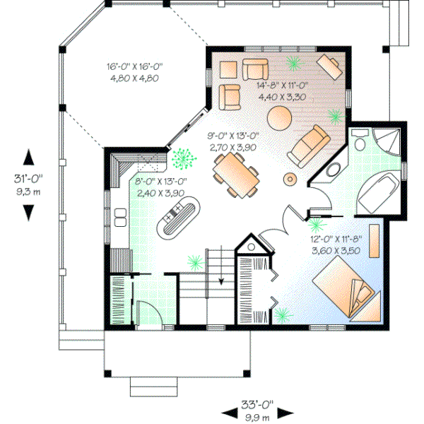 Main Floor Plan: 5-735