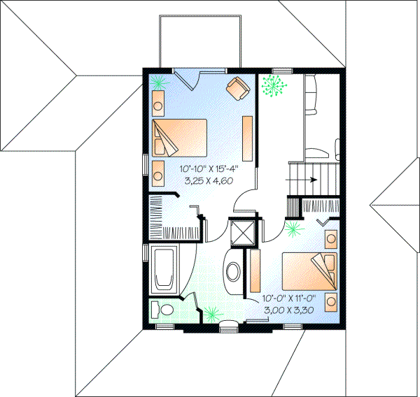 Upper/Second Floor Plan: 5-737